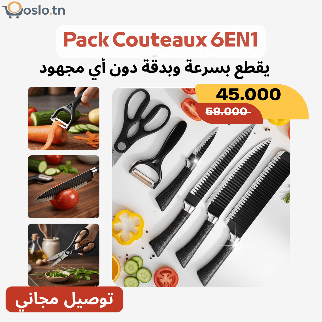 Pack Couteaux 6EN1